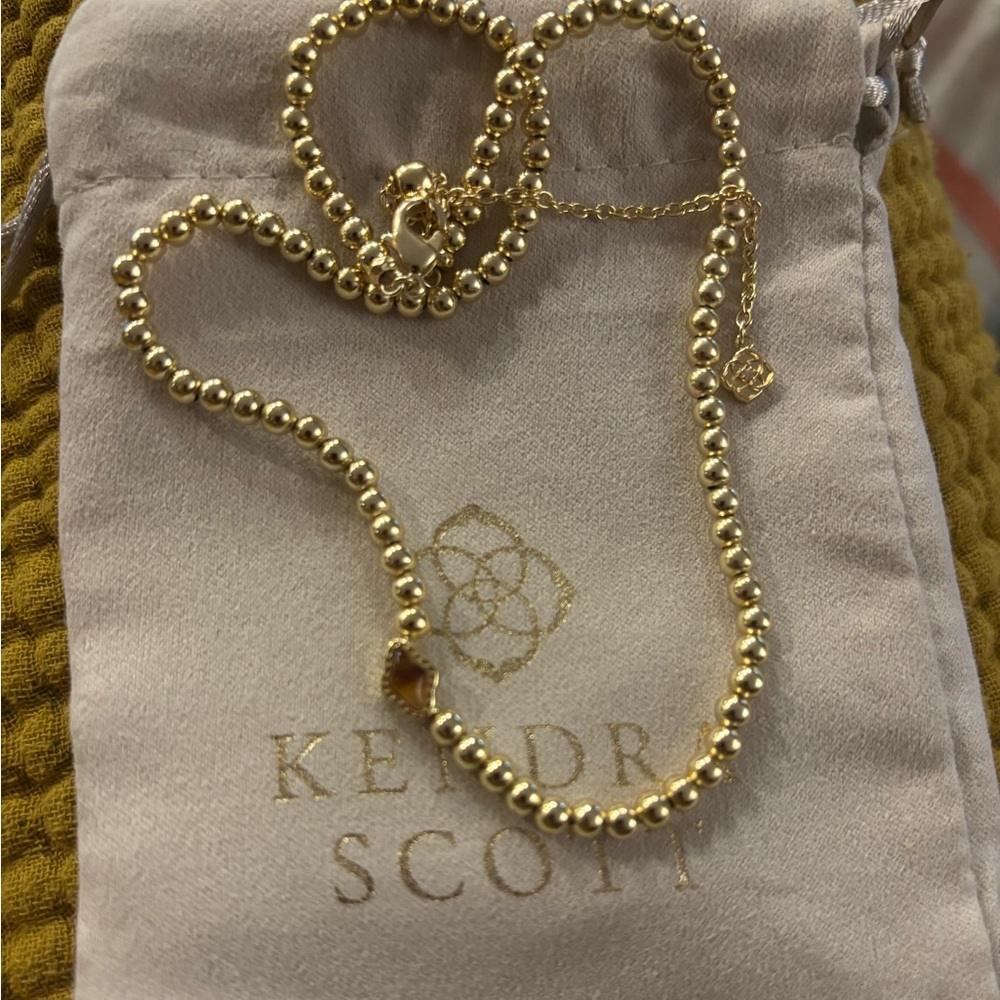 Kendra Scott Gold Beaded Necklace